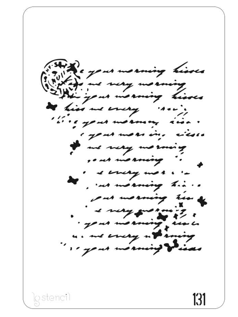 STENCIL 20X30CM CARTA 1