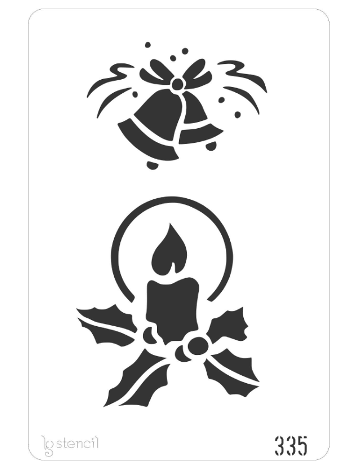 STENCIL 20X30CM AZEVINHO E SINO 1