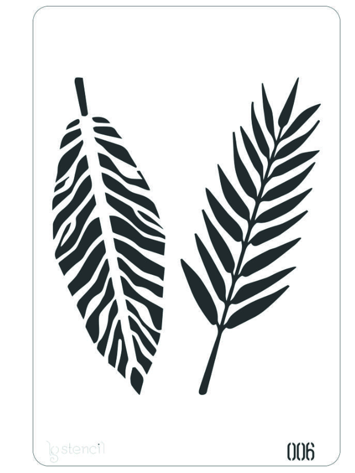 STENCIL 20X30CM  FOLHAGEM 1