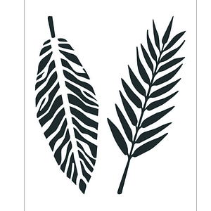 STENCIL 20X30CM  FOLHAGEM