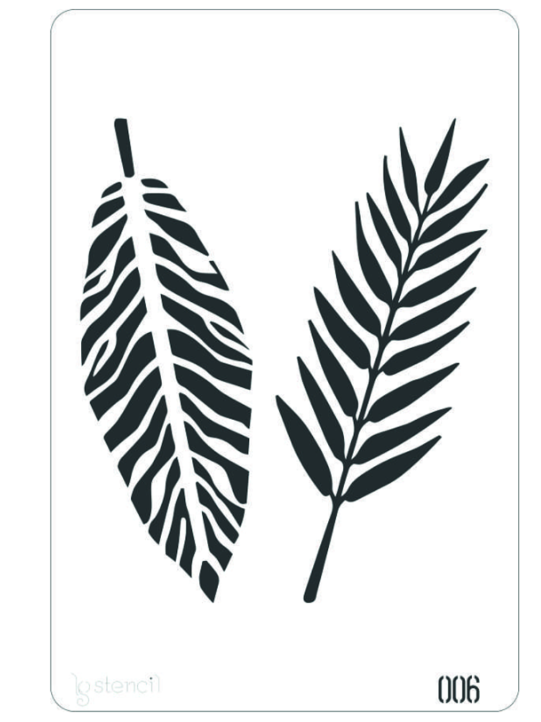 STENCIL 20X30CM  FOLHAGEM 1