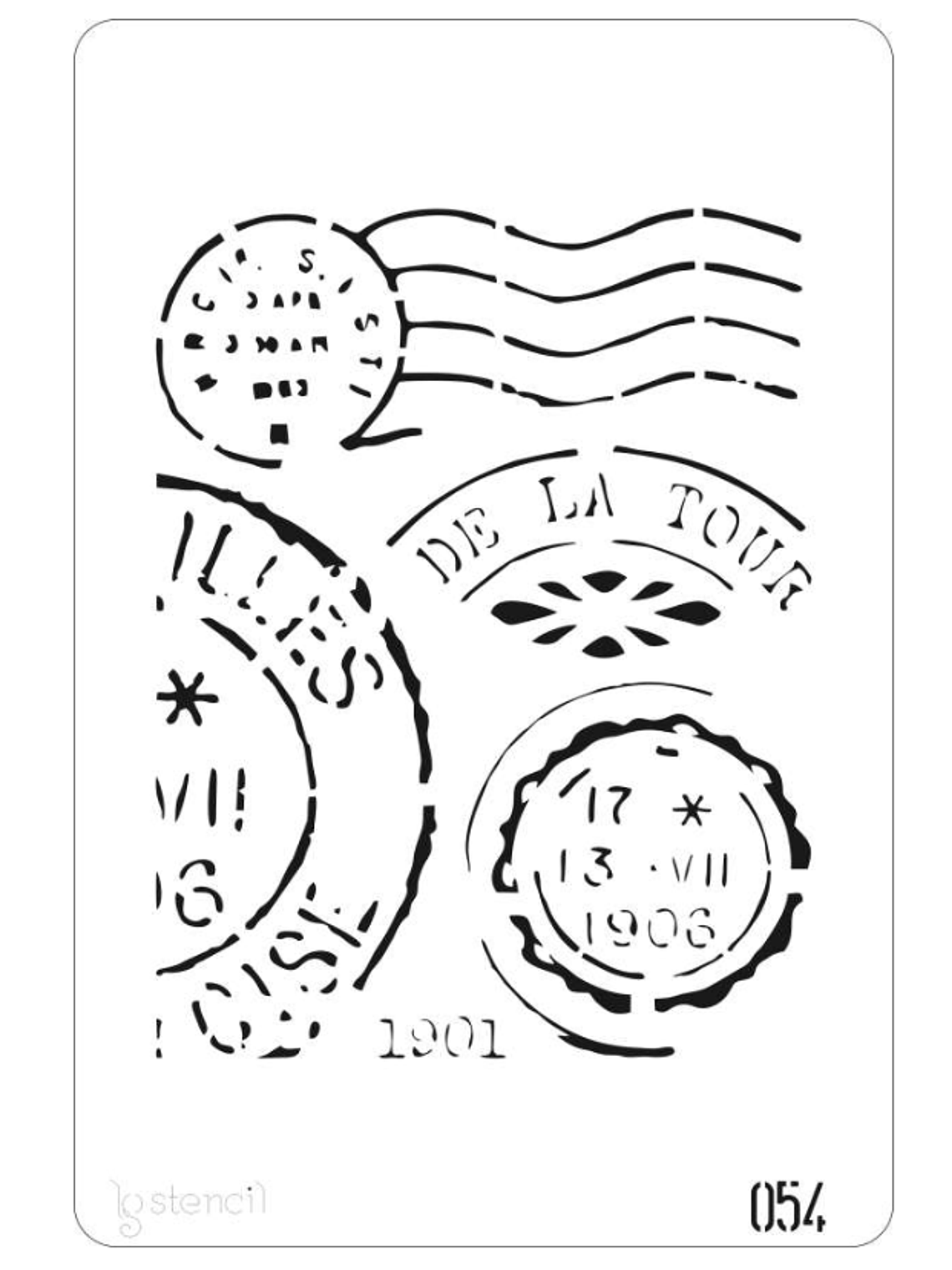 STENCIL 20X30CM SELOS 1