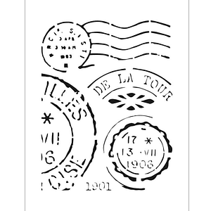 STENCIL 20X30CM SELOS