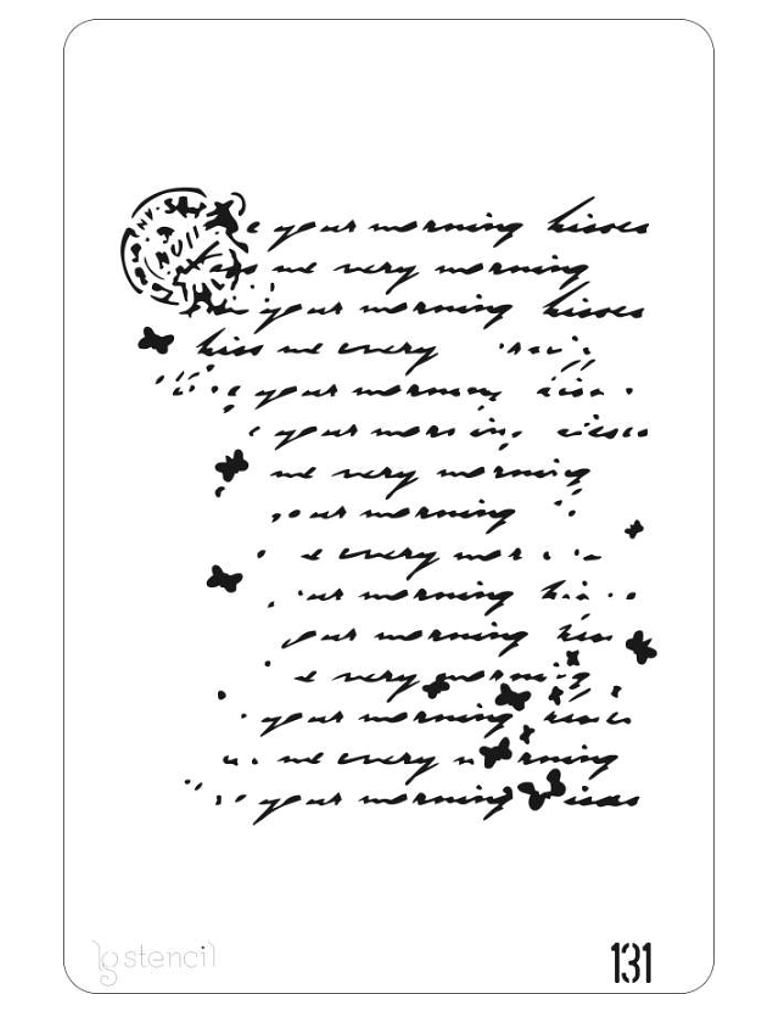 STENCIL 20X30CM  CARTA 1