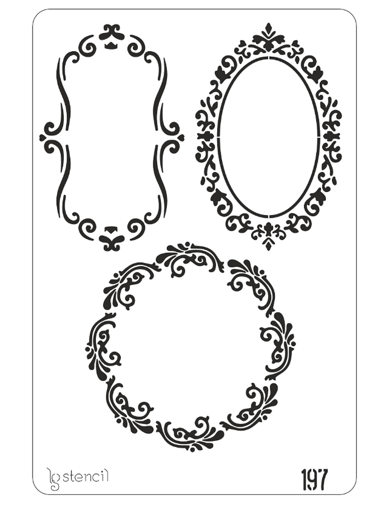 STENCIL 20X30CM PASSE PARTOUTS 1