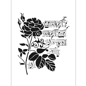 STENCIL 20X30CM ROSA