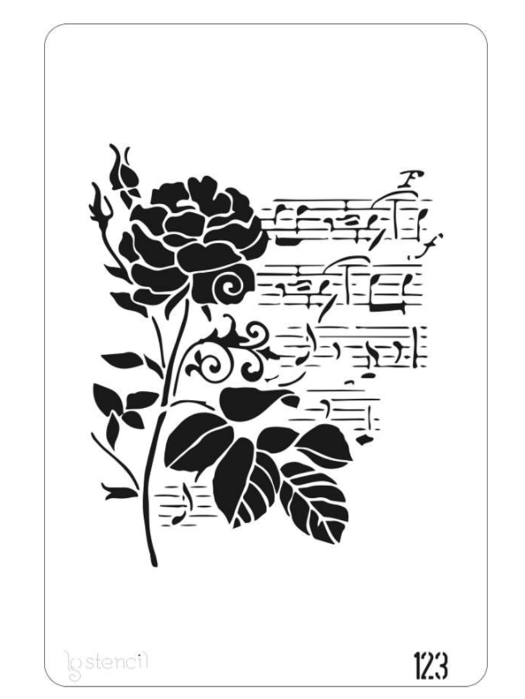 STENCIL 20X30CM ROSA 1