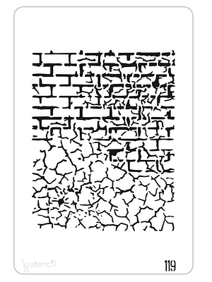 STENCIL 20X30CM MURO
