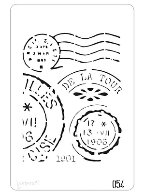 STENCIL 20X30CM SELOS