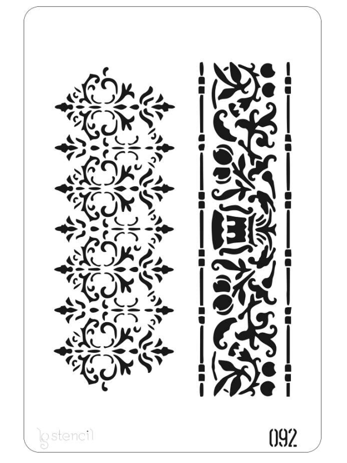 STENCIL 20X30CM FLORAL 1