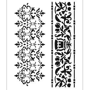 STENCIL 20X30CM FLORAL