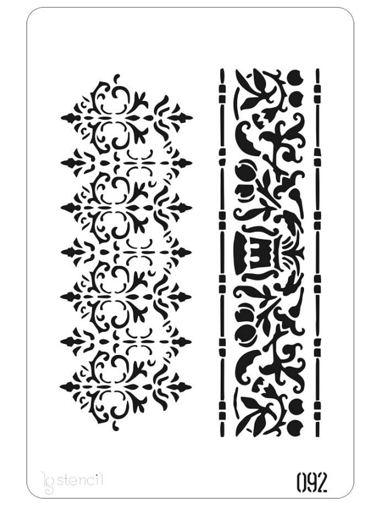 STENCIL 20X30CM FLORAL 1