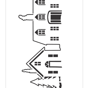 STENCIL 20X30CM CASAS