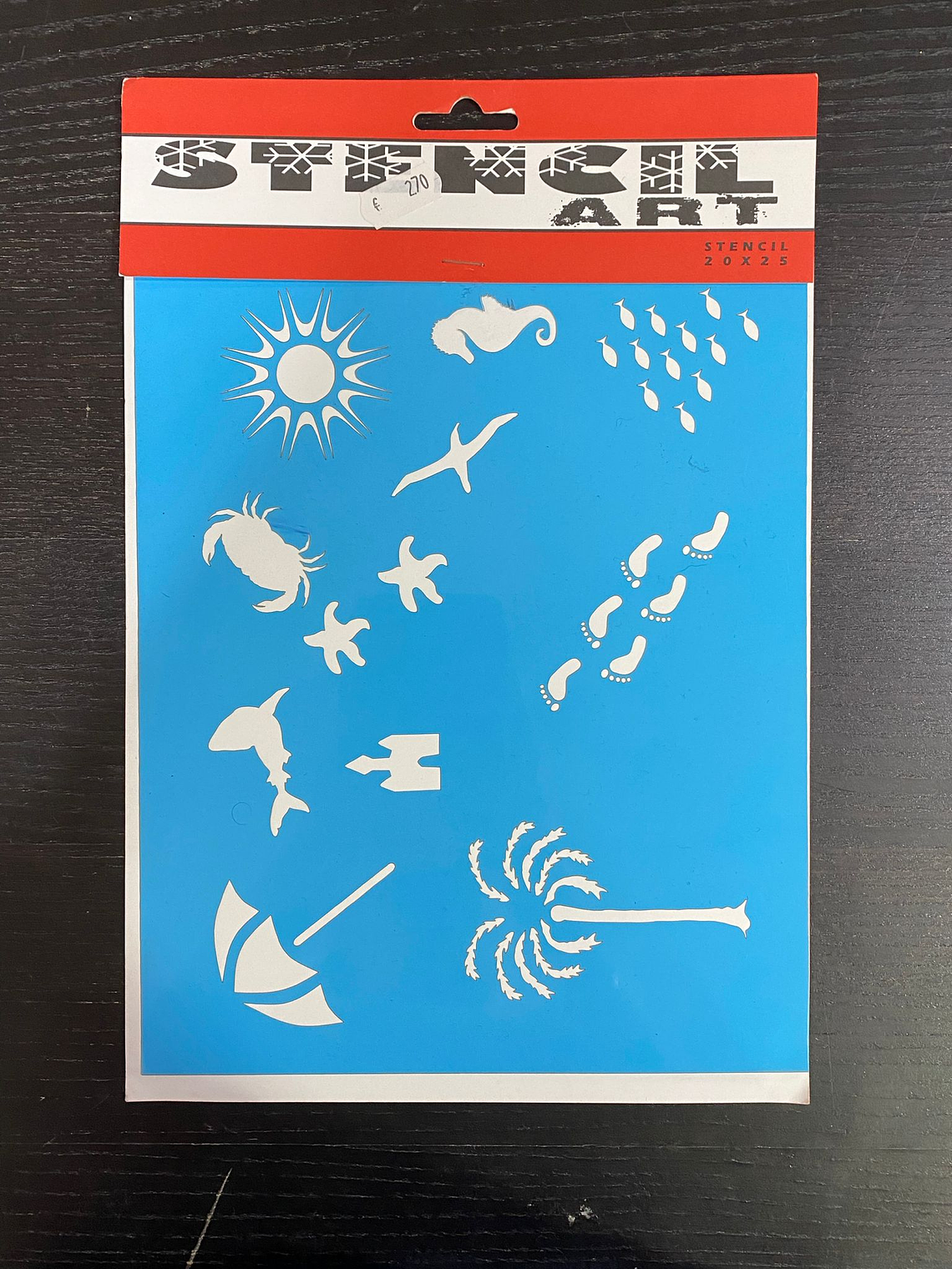 STENCIL 20x25 PRAIA 1