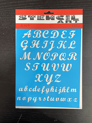 STENCIL 20X25 LETRAS
