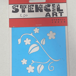 STENCIL 10X10 FLORES