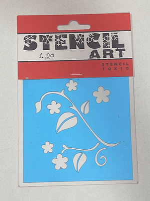 STENCIL 10X10 FLORES