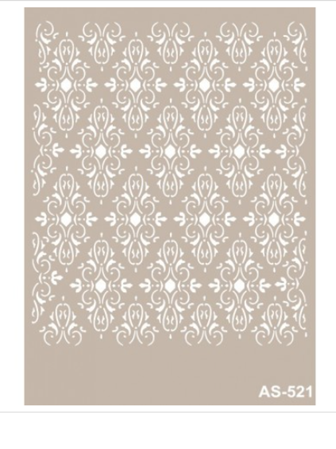 Stencil FONDO ADAMASCADO 21x30cm 1