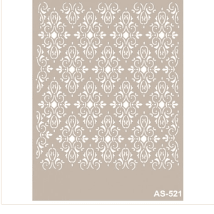 Stencil FONDO ADAMASCADO 21x30cm