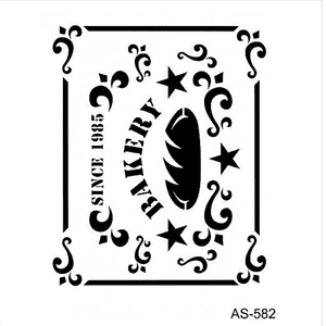 Stencil BAKERY 21x30