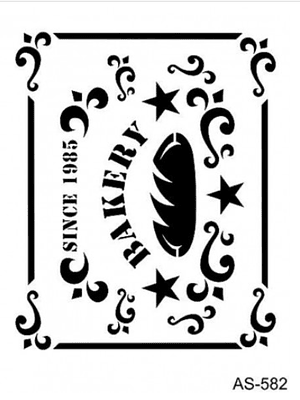 Stencil BAKERY 21x30