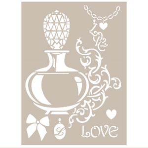 Stencil PERFUME LOVE 21x30cm