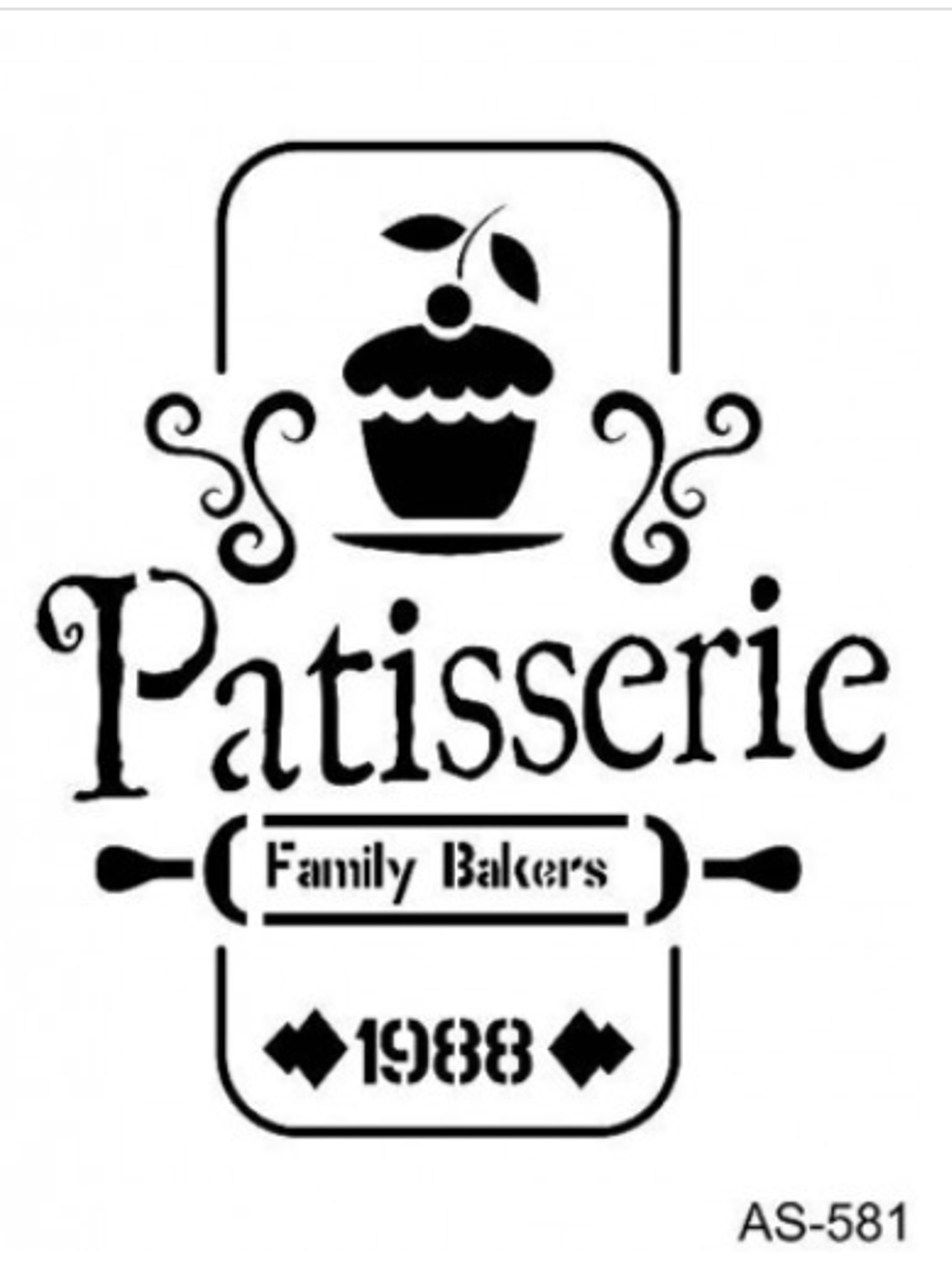 Stencil PATISSERIE 21x30 1