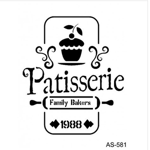 Stencil PATISSERIE 21x30