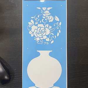 STENCIL JARRA FLORAL 1