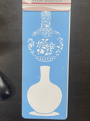 STENCIL DE JARRA FLORAL 3