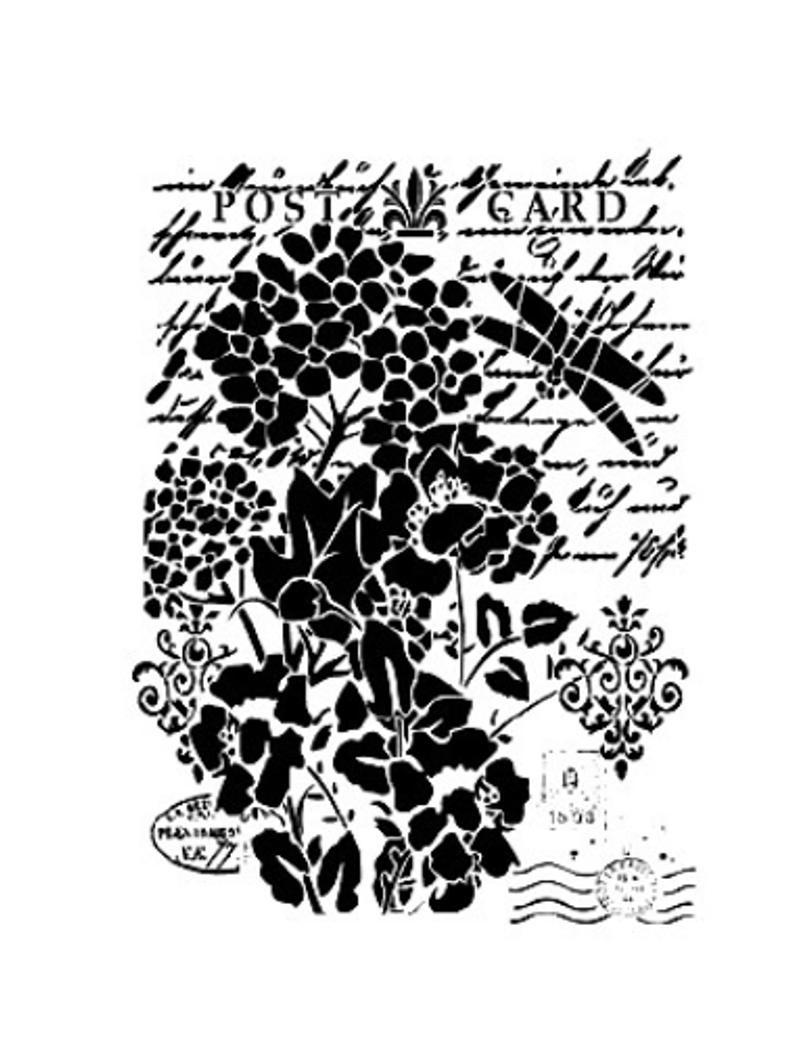 Stencil VEGETAL Cadence 25X36 1