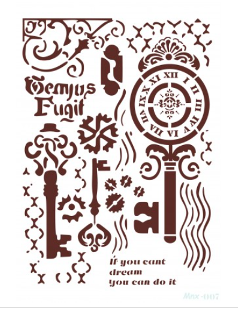 Stencil MNX007 35x24cm 1