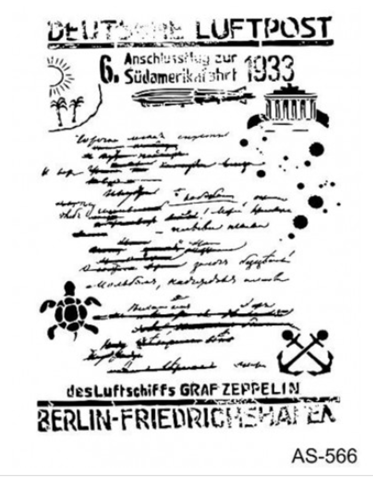 Stencil ZEPPELIN 21x30 1