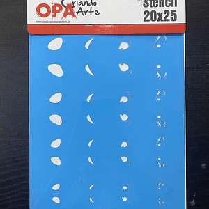 STENCIL OLHOS 20X25