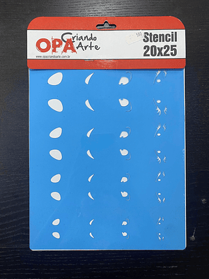 STENCIL OLHOS 20X25