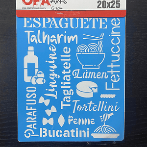 STENCIL COZINHA 20X25