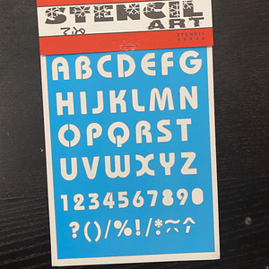 STENCIL COM ABECEDÁRIO