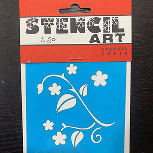 stencil com ramagens 10x10