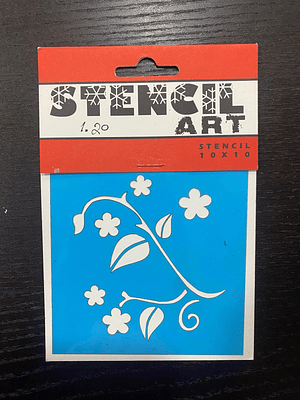 stencil com ramagens 10x10