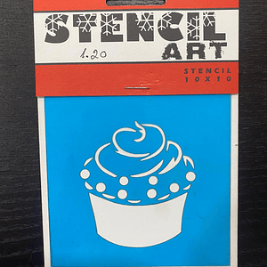 stencil de cupcake