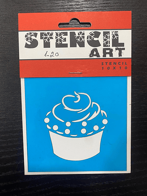 stencil de cupcake