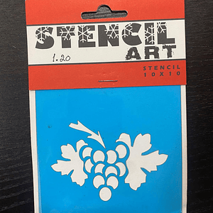 stencil de uvas 10x10