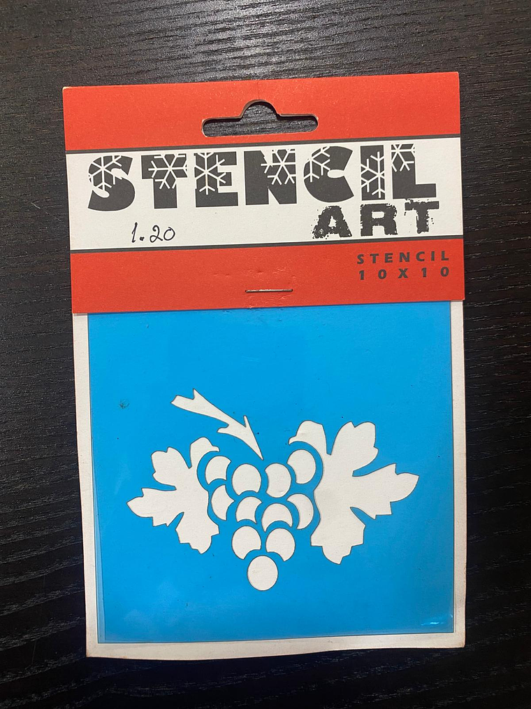 stencil de uvas 10x10 1