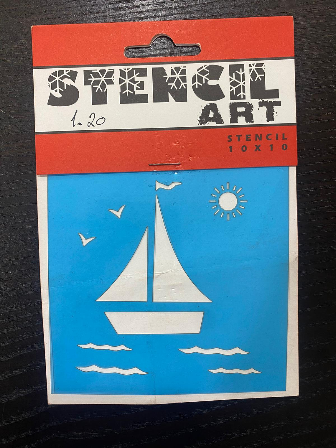 stencil de barquinho 10x10 1