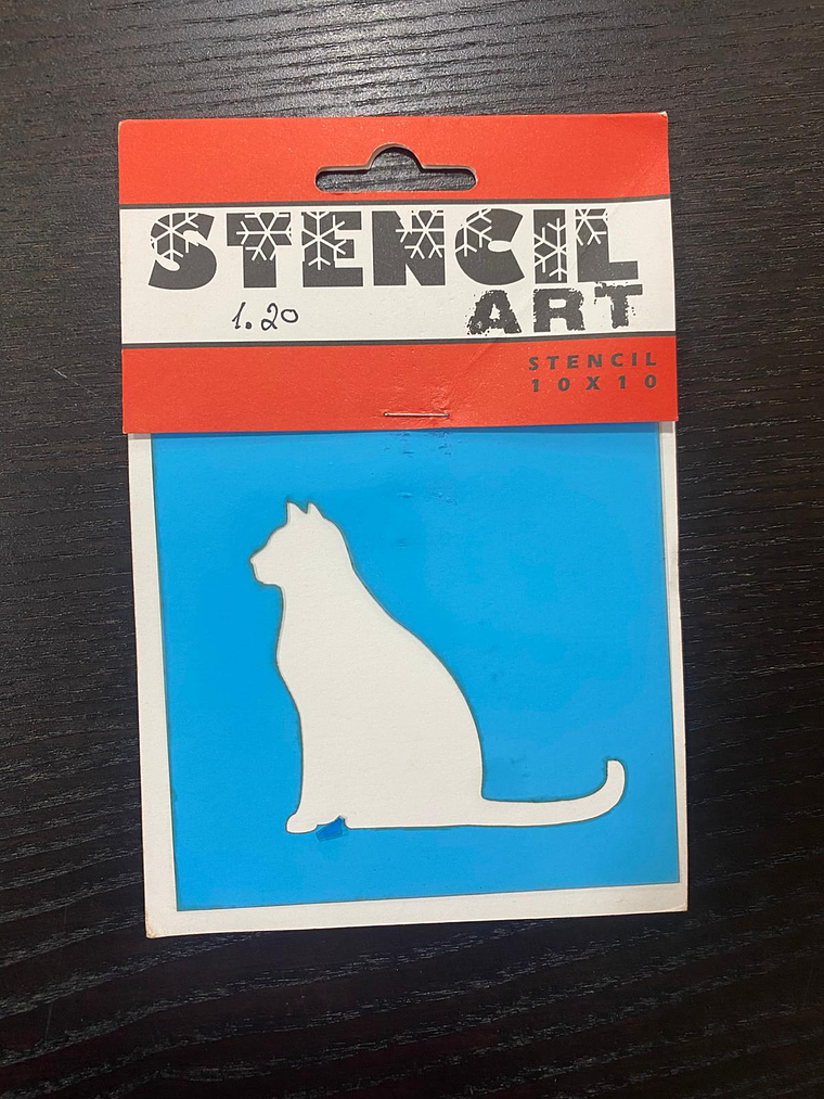 stencil de gatinho 10x10 1