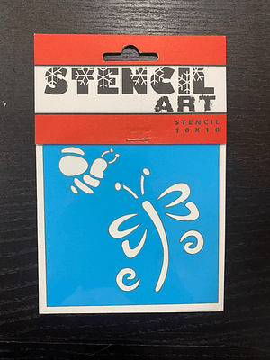 stencil borboleta 10x10