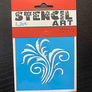 stencil com raminhos 10x10