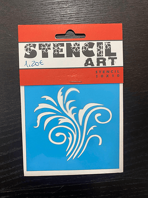 stencil com raminhos 10x10