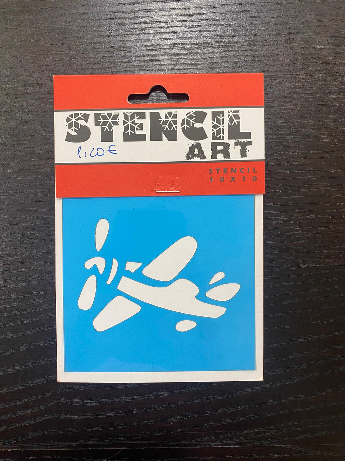 stencil de avião 10x10 1