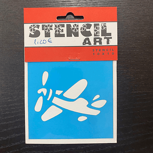 stencil de avião 10x10
